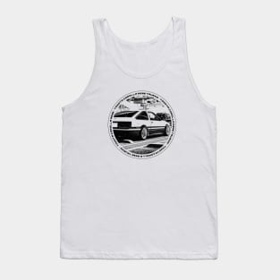 TOYOTA COROLLA AE86 TRUENO Black 'N White 4 Tank Top